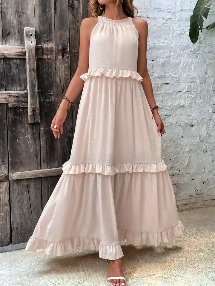 Sarah | Halter Ruffle Maxi Ruha (Majdnem elfogyott)